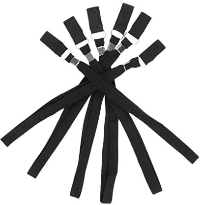 SM SunniMix 6 Lose Elastische Anti Verlorene Gehstock Stöcke Handschlaufen Clip Gürtel Band Griffhilfe