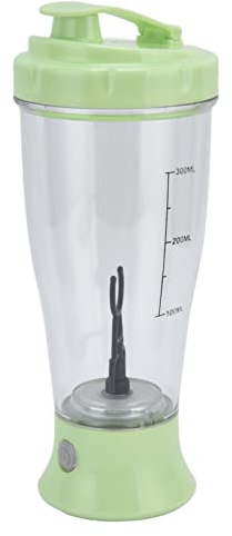 Elektrischer Mixbecher, Tragbarer Mixer Tragbarer Mixbecher 350ml Automatischer Shaker-Becher Kaffee-Milch-Schüttelflasche für Protein-Shakes(Grün)