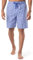 IZOD Herren Kurze Hose mit Kordelzug, Poly-Viskose Pyjamahose, Blau/Weiß kariert, Small