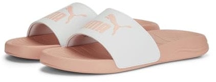 PUMA Unisex Popcat 20 Schiebe-Sandalen, White Apricot Blush, 47 EU