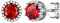 Clou d'Oreille Rubis Boucle doreille 5 mm Femme Argent 925 Rouge Light Red Crital Religion Pierre 5mm Rond Zirconic Cubique juillet Bijou Cadeau Meilleur Amie Souvenir Mariage Maman Noël Valentin