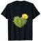 Herzförmiger Kaktus, Herz-Sukkulente mit Blume T-Shirt