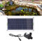 Kit de Bomba de Agua Solar con Panel Solar de Polisilicio de 30 W (sin Función de Almacenamiento de energía) y Bomba de Agua de 12 V CC de 19 W para Fuentes Alimentadas por el