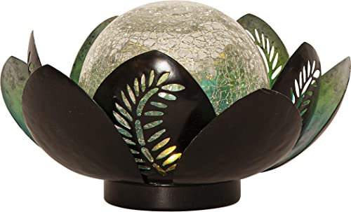 Star Solar-LED-Seerose silberblau - (482-81)