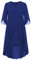 Hanna Nikole Damen Business Bleistift Kleider HIPS-Wrapped Kleid für Hochzeit Königsblau