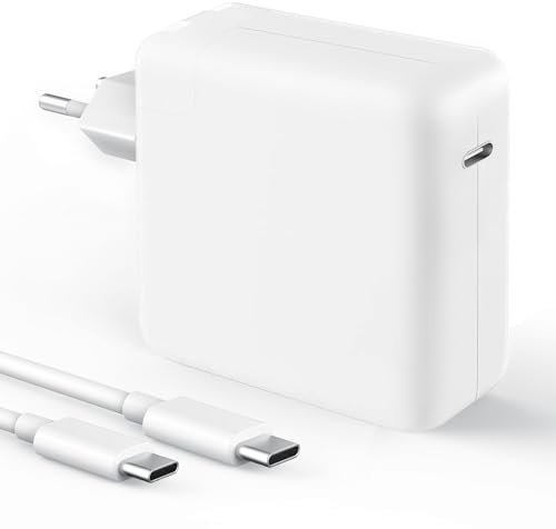 Cargador 67W para Macbook Pro Adaptador de Corriente Cargador para Mac USB C Macbook Air Pro 2018 2019 2020, i-Pad Pro 12,9/11,Mac Book Pulgadas Tipo C Adecuado PC Portatil USB-C con Cable 2m/6.6ft