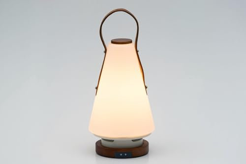 KOOKOO Rooms LT - große Design LED Leuchte mit Bluetooth-Lautsprecher und praktischem Ledergriff