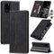Jasonyu Handyhülle für Samsung Galaxy S20 Ultra 5G/4GHülle Leder Flip Klappbare Stoßfeste Magnetische Premium PU Leder Standfunktion Kartenfächern Schutzhülle Klapphülle für Samsung S20 Ultra,Schwarz