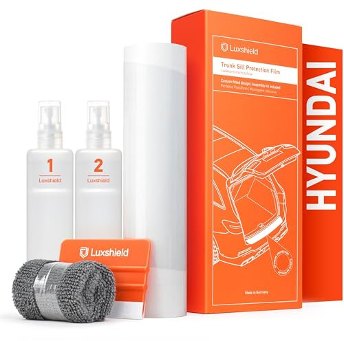 Luxshield Ladekantenschutz Folie für Hyundai Kona 2 (II) SX2 I 2023-2025 - Stoßstangenschutz, Kratzschutz, Lackschutzfolie - Transparent