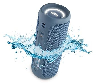 Vieta Pro Altoparlante Bluetooth potente da 25 W, impermeabile, 12 ore di batteria, microfono, Aux-In, USB-C, TWS, compatibile con Alexa | Altoparlante portatile Dance. Blu