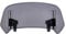 Crevyteg Windabweiser Motorrad, Motorrad Windabweiser Verstellbare Clip-on Windschutzscheibe Spoiler Zubehör, Motorrad Windschild Luftabweiser für die Meisten Motorräder, Roller,Grau 28.5x12cm