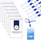 6 Pezzi A6 Porta Badge Trasparente Verticale,Grande Impermeabile Porta Pass,PVC Resistente di Alta Qualità Porta Badge da Collo,Morbido Può Essere Sigillatobadge Lavoro,per Ufficio, Affari, Scuola