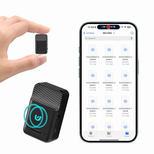 AOTAOREC Mini Voice Recorder,64GB Magnetic Voice Activated Recorder with AI Noise Cancellation,72H Battery Life, USB-C Portable Recording Device for Car,Lectures,Meetings,Interviews (2025 Upgrade)