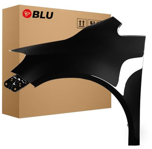BLU Kotflügel Passend für Volkswagen Golf V+ / Golf 5 PLUS LC9Z Links Schwarz | 2005-2009 | Vorderseite Vorne | Lackiert | Einbaufertig