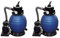 ShGaxin Lot de 2 pompes filtrantes à sable pour piscine et piscine 400 W 11 000 l/h