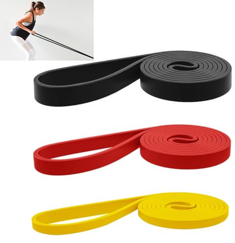 Widerstandsbänder Set, 3 Stück Resistance Bands, Verschiedene Ebenen Widerstandsbänder, Fitnessbänder, Fitnessbänder für Yoga, Pilates, Training, Krafttraining für Männer und Frauen