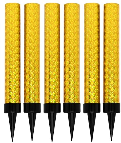 12cm Gold Ice Sparkling Fountain Candles 6 PK with Holder Cake Topper Sparkler for Birthday Anniversary Wedding Party Decoration