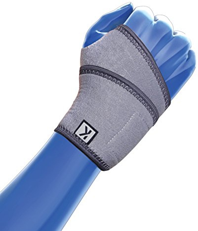Wrist Support by KEDLEY | Medical grade neoprene one size compression wrap features adjustable strap ideal for tendonitis, carpal tunnel, sprains, stains and arthritis.