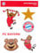 FC Bayern München Aufkleberbogen - Berni - Aufkleber Set Sticker FCB