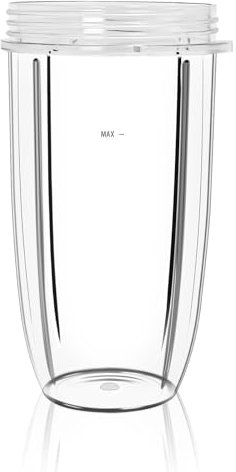 Gekufa - Vaso de repuesto de 680.4 g compatible con la licuadora NutriBullet 600 W Pro 900 W NB-101S NB-201, pieza de repuesto para licuadora (1 unidad)