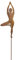 Metall Stecker. Yoga Baum. Rost, Roststecker, Gartenstecker, Edelrost. 118 cm. Art.: 79605
