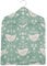 Jolee Fabrics Premium Patterned Oilcloth Peg Bags with Wooden Hanger - Water Resistant Peg Bag, Clothes Clip Storage Perfect for Any Washing Line (Narvik Duck Egg Peg Bag)