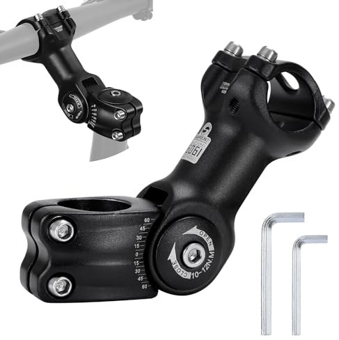 Fahrrad Vorbauten Riser Fahrrad Lenkervorbau ±60° Einstellbare für 25.4mm Vorbau Mountainbikes Rennräder Radsport BMX MTB 110mm