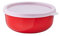 Mepal – Ciotole cucina Lumina – Contenitori alimenti con coperchio adatti per frigo, freezer, forno a vapore e microonde – Contenitore plastica con coperchio – 750 ml – Nordic red