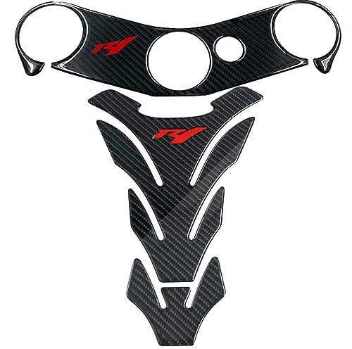 Motorrad Tankaufkleber Kompatibel Mit Yamaha Für YZF-R1 R1 2002 2003 2004 2005 2006. 3D-Motorrad-Kraftstofftankdeckel-Aufkleber, Pad-Schutz, Obere Klemme (Color : 2)