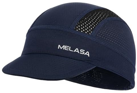 Cycling Caps Under Helmet, Cooling Mesh Bike Skull Cap with Sun Visor | Sun Protection Cycle Hat for Cycling Running