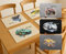 Tischset Kinder personalisiert mit Auto-Motiven – Rennwagen, Monstertruck, Geländewagen | Platzdeckchen mit Namen | Platzset waschbar & abwaschbar Frühstücksdeckchen Jungen