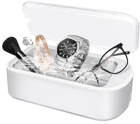 Ultraschallreinigungsgerät Ultraschallreiniger Ultraschallgerät 650ml Sonic Cleaner mit digitalem Timer für Brillen, Ringe, Münzen, Fingerringe, Geld, Zahnersatz