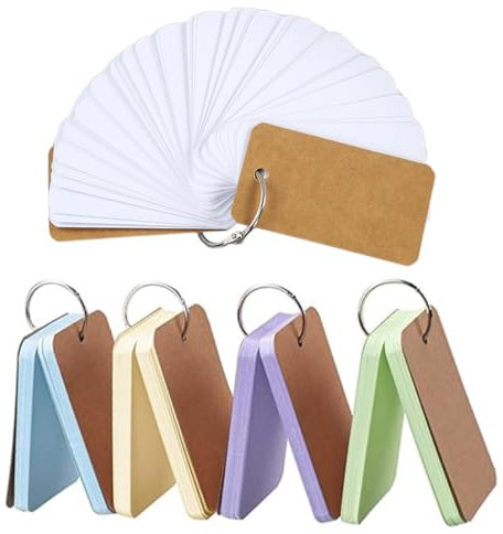 QOWUXHZ 250 Pcs Karteikarten Lernkarten Mit Ring In Der Praktischen Lernbox Vokabelkasten Karteikarte Für Englisch Vokabeln Formeln Und Notizen 5 Farben 7×4Cm