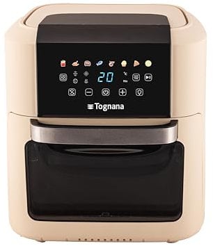 Tognana Iridea, Friggitrice e Forno ad Aria 11 L, Plastica-Acciaio Inox, Champagne