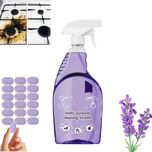 Generisch Dr Clean Sprühreiniger for Backöfen, Dr Clean Sprühreiniger-Tabletten und Sprühflasche, Allzweckreiniger for Haus, Küche, Bad