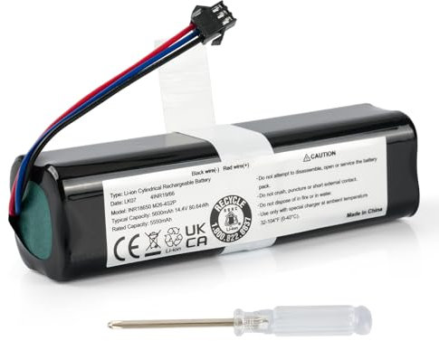 Oyomba 5600 mAh Li-Ionen-Akku für Airrobo T20+ T10+ T9 Honiture Q6 Q6 Pro Q6 SE Arnagar S8 S8 Pro, Zoozee Z50 Z70 Coredy L900 UONI S1 V980 Serie Onson J30 Pro Roboterstaubsauger