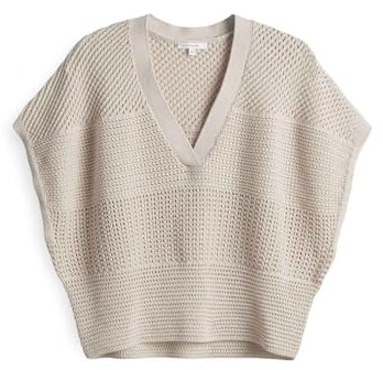 OPUS Damen Pullover | PEKINA Loose Strickshirt aus nachhaltiger Baumwolle Natural Glaze, M