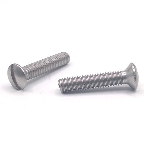 Linsensenkschraube mit Schlitz - DIN 964 / ISO 2010 - Edelstahl A2 V2A (M6 x 30, 10 Stück)