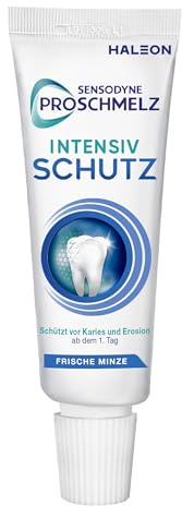 Reisezahnpasta Sensodyne ProSchmelz Intensiv Schutz Reisegröße Travel Size 15ml, Mini Zahnpasta für unterwegs, Zahnpasta für Reisen & Urlaub, Zahnschmelzschutz, Handgepäck, Reise Zahnpflege