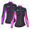 FDX Womens Thermodream Cycling Jersey Full Sleeve Thermal Roubaix Cycling Jacket (Black/Purple, Large)