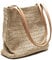 Ulisty Damen Klein Strohtasche Weben Tasche Schultertasche Beuteltasche Tragetasche Handtasche Khaki