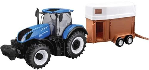 Bburago 1:32 New Holland T7.315 Tractor with Horse Trailer