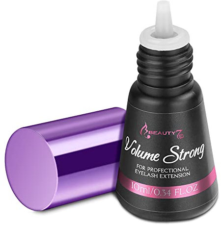 Weimob wimpernkleber für Wimperverlängerung For Permanent Lashes Super Quick Dry Eyelash Adhesive dauerhafter wimpernkleber für Dauerwimpern Schwarzer Professioneller Trocknungszeit 1-2 Sek 10ml