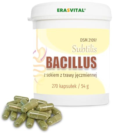 Gerstengrassaft mit Bacillus Subtilis DSM 21097 270 Kapseln 1,2 Milliarden KBE Lacktosefrei Glutenfrei Vegan