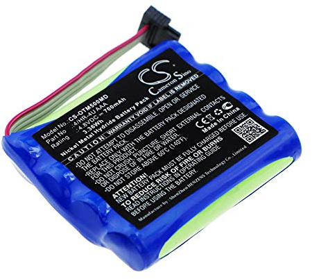 TCTK Akku 700mAh Kompatibel mit [Optomed] Smartscope M5, Smartscope M5 Pro Ersetzt 4/HR-4U AAA