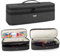 Teamoy Aufbewarhungstasche für Warmluftbürste Haartrockner, Glättender Styler Tragetasche, Reisetasche für Hair Dryer Haarglätter, Flauschiger Kamm Lockenbürste Tasche, Doppelschicht, Schwarz