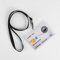Ausweishülle Kartenhalter aus Hartplastik Ausweishalter horizontal mit Daumen-Ausschub für Ausweise Karten Namensschilder ID-Card Schutzhülle transparent + 360° Umhängeband Lanyard Schwarz
