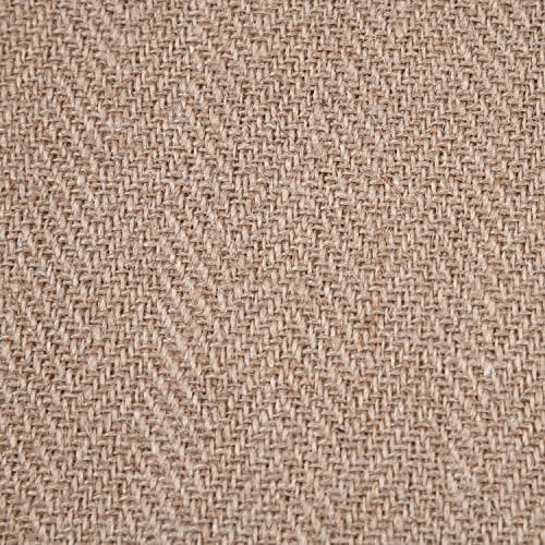 MAGAM-Stoffe Luca 1m Jute Stoff aus 100% Jute Rupfen Natur Sack-Leinen Dekostoff Meterware (Premium gemustert)
