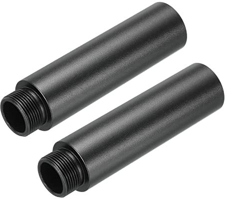 PATIKIL 2Pack Mikrofonstativ Verlängerung Rohr 5/8 Gewinde Mikrofon Verlängerung Stab für Mikrofonstativ