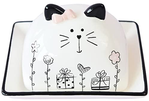 UPKOCH Stylish Butter Box Lid Fun Butter Dish for Refrigerator Cheese Storage Case